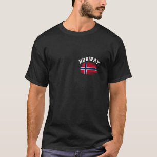 Norwegische Flagge Oslo Norwegische Fjorde Urlaub T-Shirt