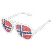 norwegische Flagge Party Schattierungen Sonnenbril Sonnenbrille (Schrägansicht)