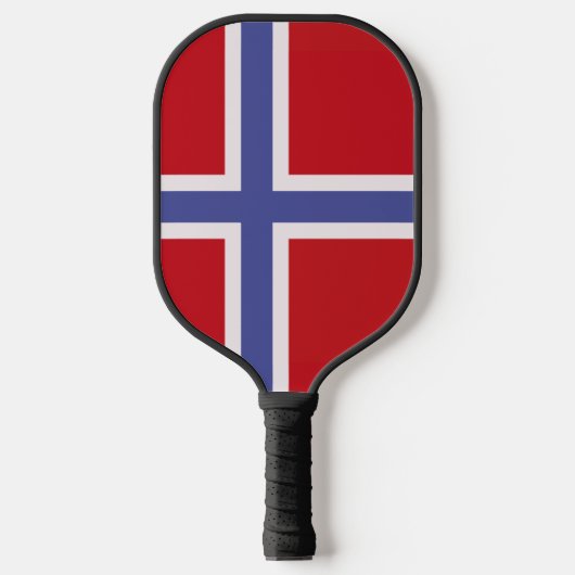 Norwegische Flagge Pickleball Schläger (Vorderseite)