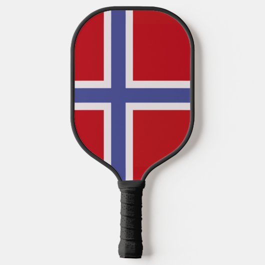 Norwegische Flagge Pickleball Schläger (Rückseite)