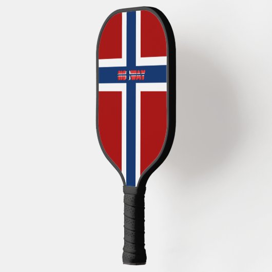 Norwegische Flagge Pickleball Schläger (Links)