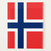 Norwegische Flagge Planer (Rückseite)