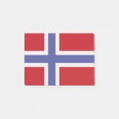 Norwegische Flagge Post-it Klebezettel (Vorderseite)