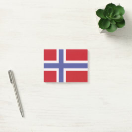 Norwegische Flagge Post-it Klebezettel