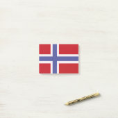 Norwegische Flagge Post-it Klebezettel (Auf Schreibtisch)