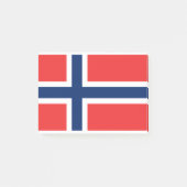 Norwegische Flagge Post-it Klebezettel (Vorderseite)