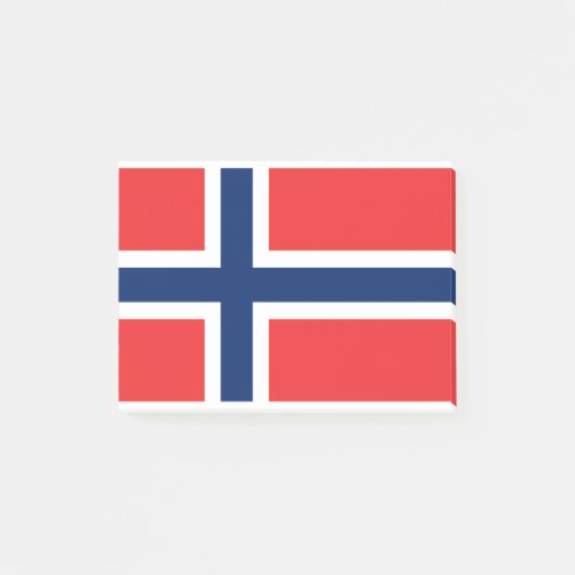 Norwegische Flagge Post-it Klebezettel (Vorderseite)