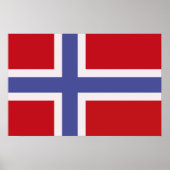 Norwegische Flagge Poster (Vorne)