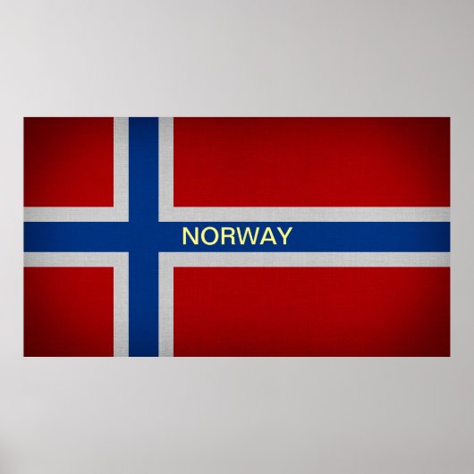 Norwegische Flagge Poster (Vorne)