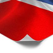 Norwegische Flagge Poster (Ecke)