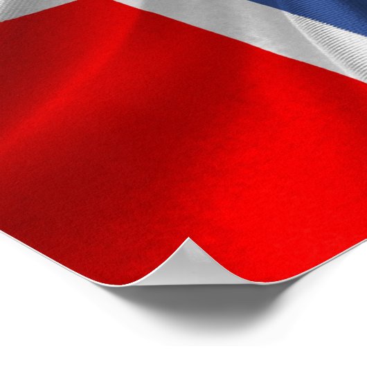 Norwegische Flagge Poster (Ecke)