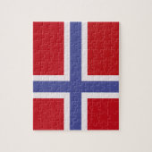 Norwegische Flagge Puzzle (Vertikal)