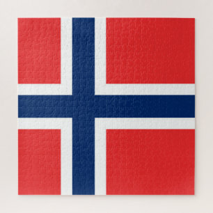 Norwegische Flagge Puzzle
