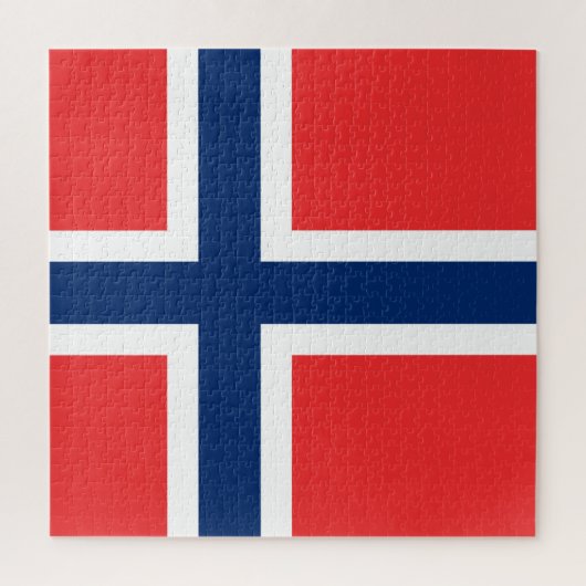 Norwegische Flagge Puzzle (Vertikal)