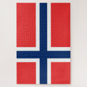 Norwegische Flagge Puzzle (Vertikal)