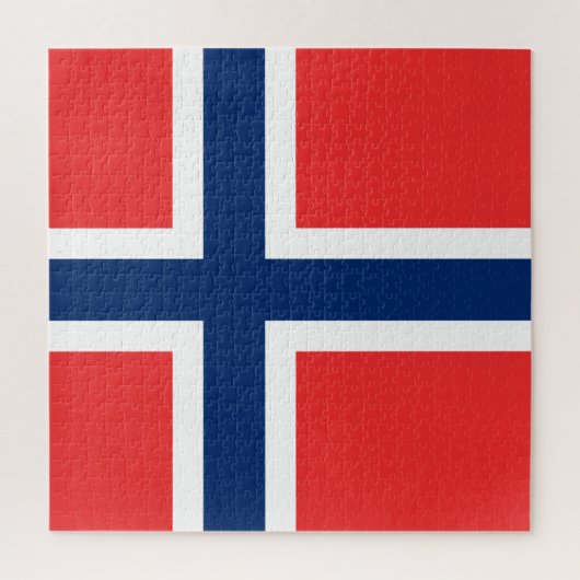 Norwegische Flagge Puzzle (Vertikal)