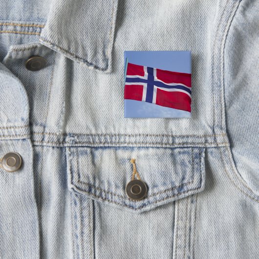 Norwegische Flagge (RF) Button (Beispiel)