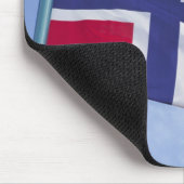 Norwegische Flagge (RF) Mousepad (Ecke)