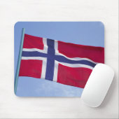 Norwegische Flagge (RF) Mousepad (Mit Mouse)