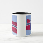 Norwegische Flagge (RF) Tasse (Zentrum)