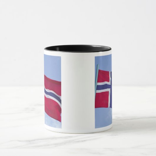Norwegische Flagge (RF) Tasse (Zentrum)