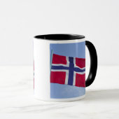 Norwegische Flagge (RF) Tasse (VorderseiteRechts)