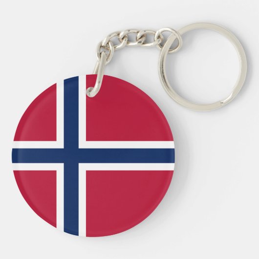 Norwegische Flagge Schlüsselanhänger (Rückseite)