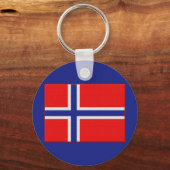 Norwegische Flagge Schlüsselanhänger (Vorderseite)