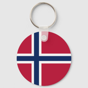 Norwegische Flagge Schlüsselanhänger
