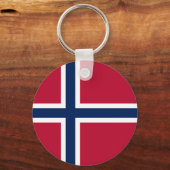 Norwegische Flagge Schlüsselanhänger (Vorderseite)