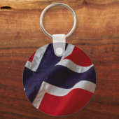 Norwegische Flagge Schlüsselanhänger (Vorderseite)