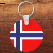 Norwegische Flagge Schlüsselanhänger (Vorderseite)
