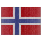Norwegische Flagge Schneidebrett (Vorderseite)