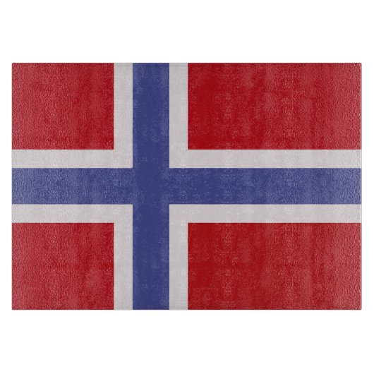 Norwegische Flagge Schneidebrett (Vorderseite)