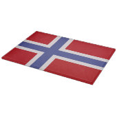 Norwegische Flagge Schneidebrett (Ecke)
