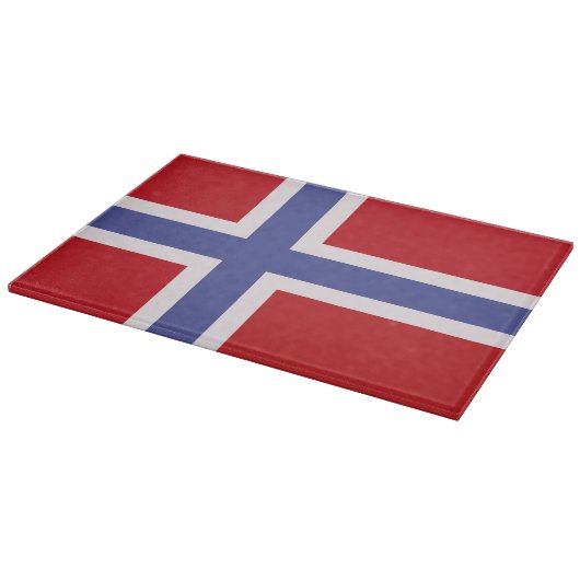 Norwegische Flagge Schneidebrett (Ecke)
