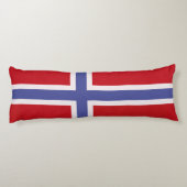 Norwegische Flagge Seitenschläferkissen (Rückseite)