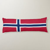 Norwegische Flagge Seitenschläferkissen (Rückseite)