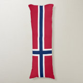 Norwegische Flagge Seitenschläferkissen (Vorderseite Vertikal)