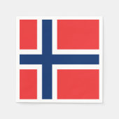 Norwegische Flagge Serviette (Vorderseite)