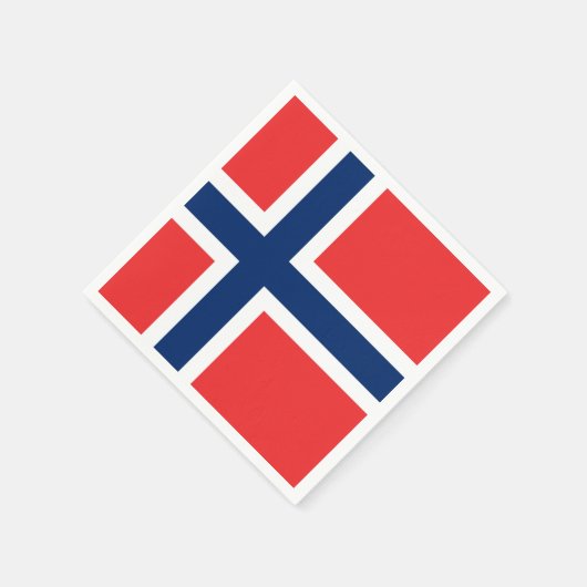 Norwegische Flagge Serviette (Ecke)