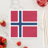 Norwegische Flagge Serviette (Beispiel)