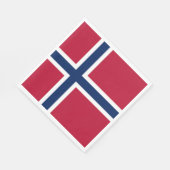 Norwegische Flagge Serviette (Ecke)