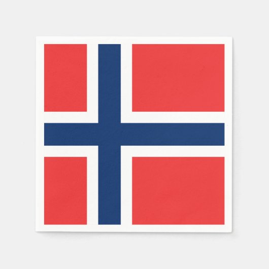 Norwegische Flagge Serviette (Vorderseite)