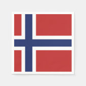 Norwegische Flagge Serviette (Vorderseite)