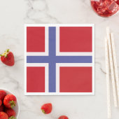 Norwegische Flagge Serviette (Beispiel)