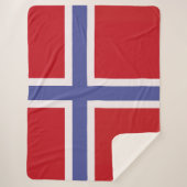 Norwegische Flagge Sherpadecke (Vorderseite)
