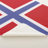 Norwegische Flagge Sherpadecke (3/4)