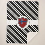 Norwegische Flagge Sherpadecke (Vorderseite)
