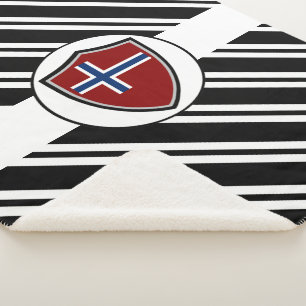 Norwegische Flagge Sherpadecke